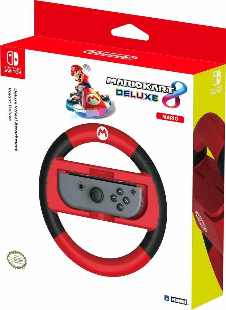 HORI Mario Kart 8 Deluxe Racing Wheel (Mario), skirtas Nintendo Switch