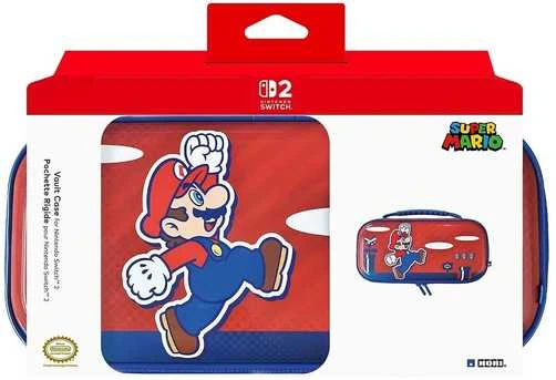 HORI - Vault dėklas Switch 2 (Mario) - Raudona