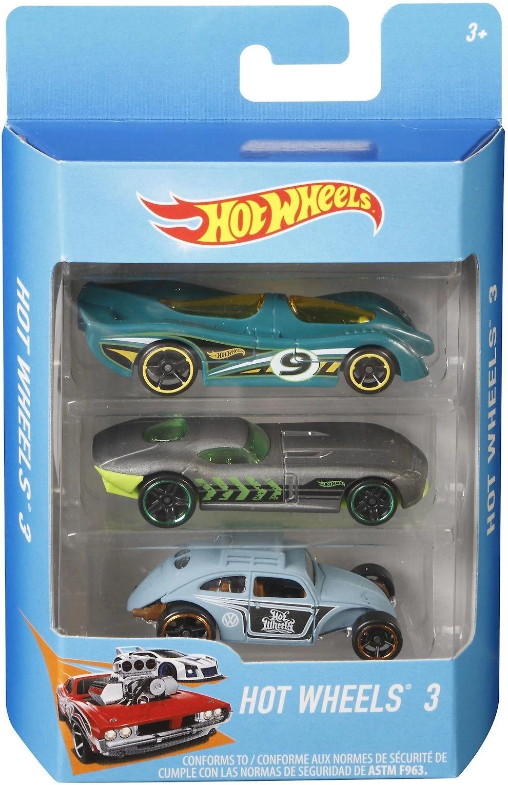 Mattel HOT WHEELS trijų automobilių rinkinys, K5904