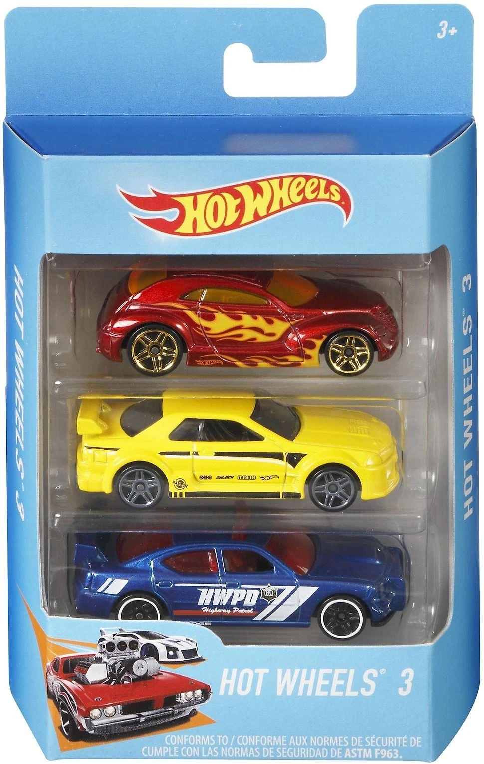 Mattel HOT WHEELS trijų automobilių rinkinys, K5904