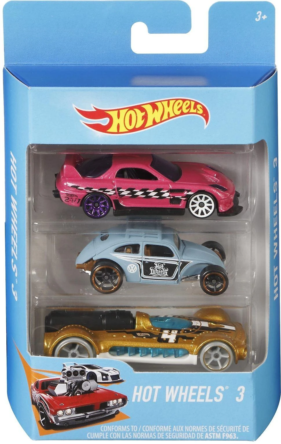 Mattel HOT WHEELS trijų automobilių rinkinys, K5904