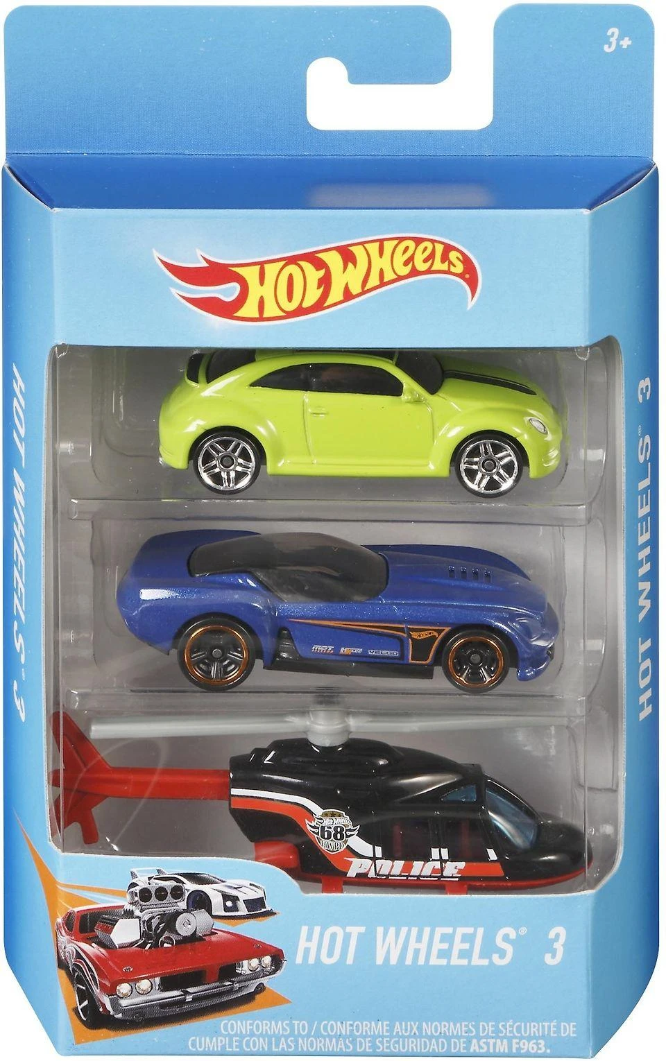 Mattel HOT WHEELS trijų automobilių rinkinys, K5904