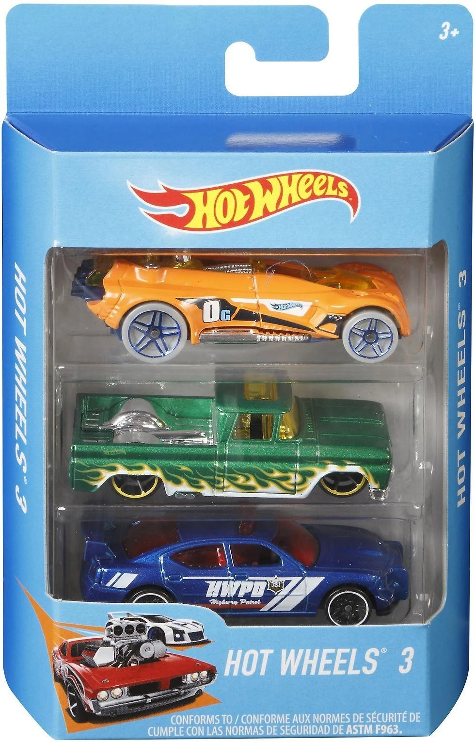 Mattel HOT WHEELS trijų automobilių rinkinys, K5904