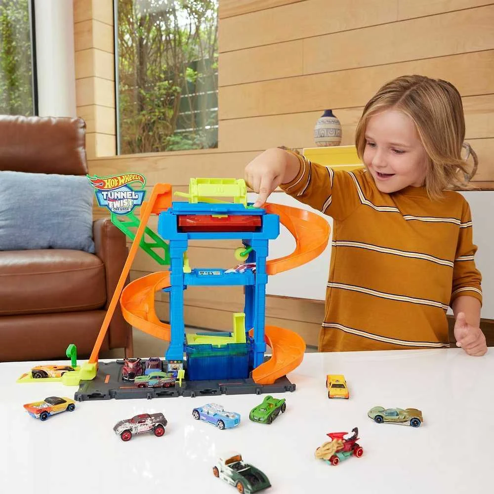 Mattel HOT WHEELS CITY rinkinys – Tunelinė autoplovykla (HTN80)