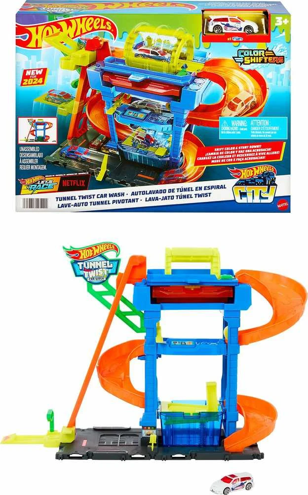 Mattel HOT WHEELS CITY rinkinys – Tunelinė autoplovykla (HTN80)