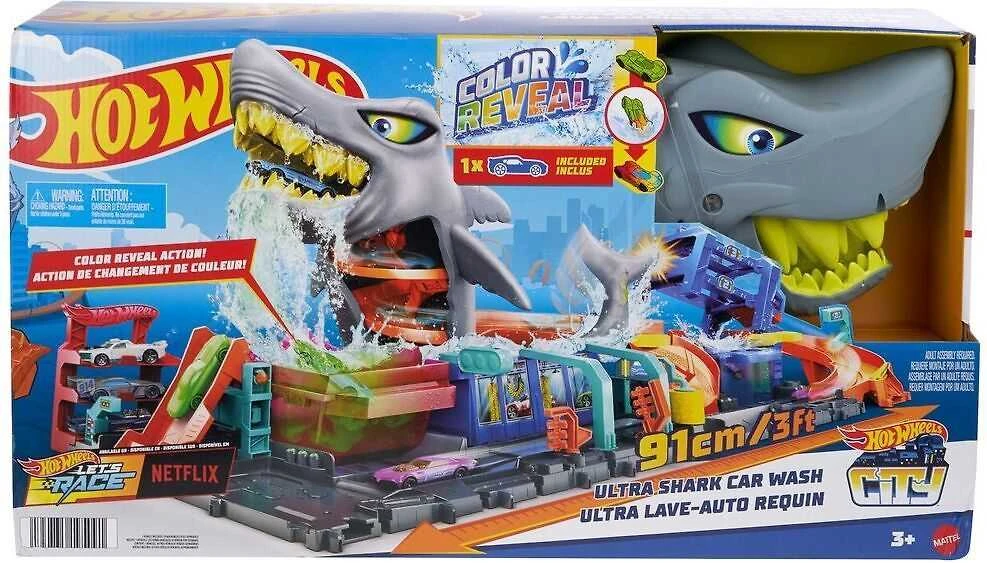 Mattel HW rinkinys „Ryklio automobilių plovykla“