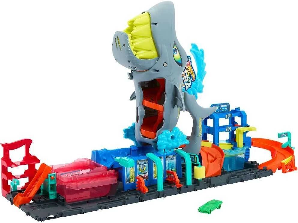 Mattel HW rinkinys „Ryklio automobilių plovykla“