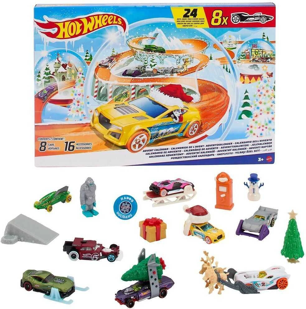 Hot Wheels advento kalendorius su 24 teminiais priedais