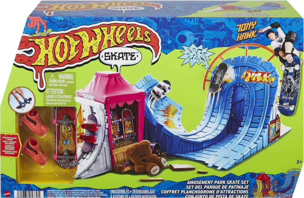 Žaislų rinkinys - Mattel Hot Wheels Riedlenčių pramogų parko nuolydžiai ir trasos