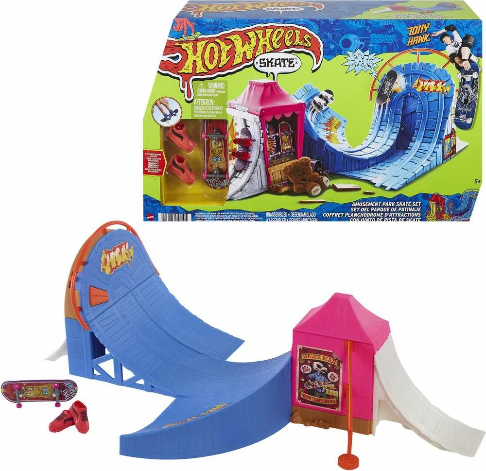 Žaislų rinkinys - Mattel Hot Wheels Riedlenčių pramogų parko nuolydžiai ir trasos