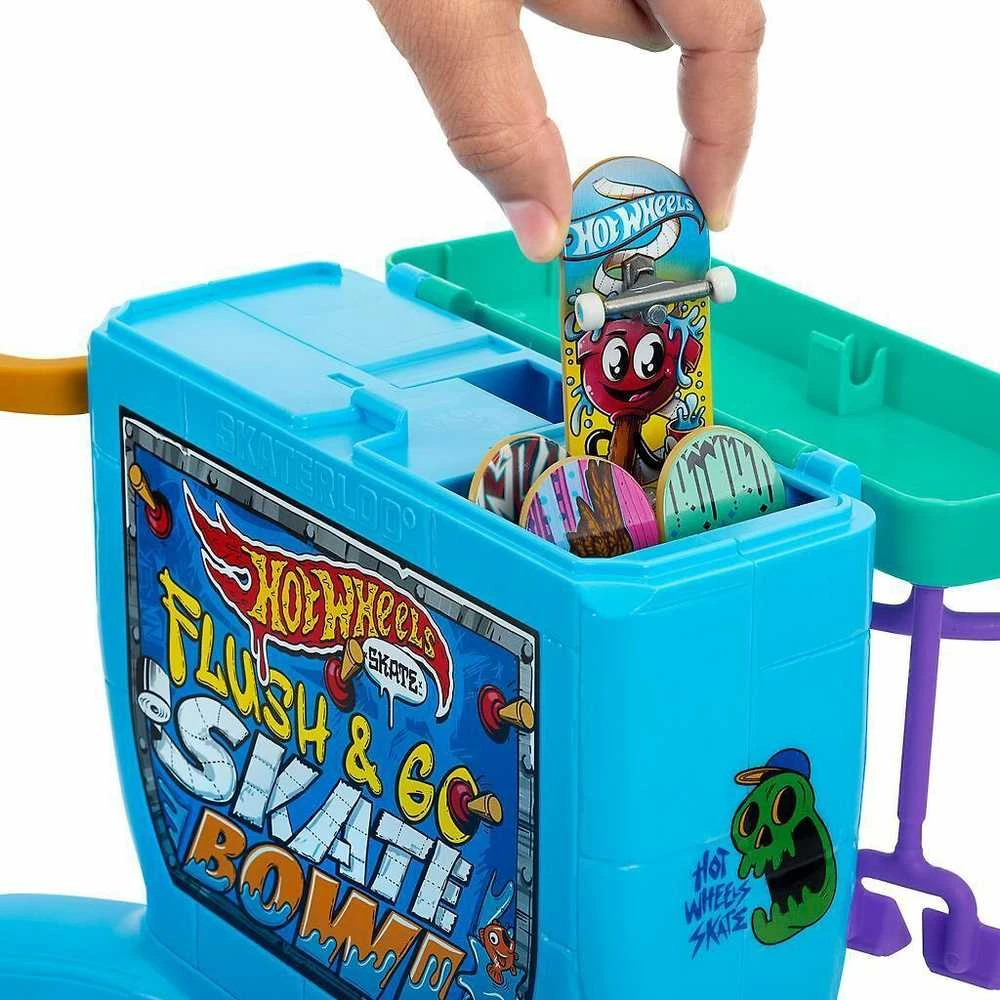 Žaislinė trasa Hot Wheels Mattel HW rinkinys „Riedlenčių parkas - unitazas“