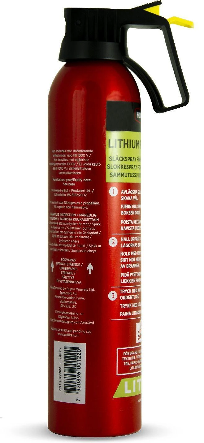 Housegard Lith-EX sammutusspray AVD, 500 ml