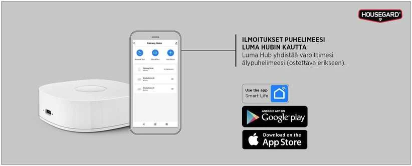 Housegard Housegard Luma dūmų signalizatorius, SA750, 2 pak