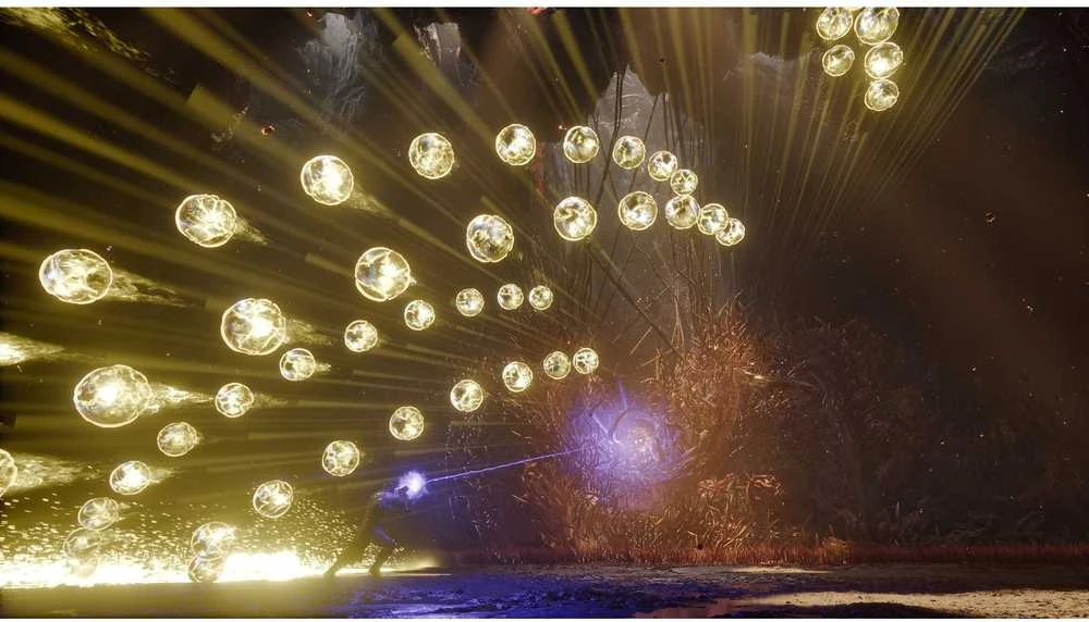 Sony Housemarque SAROS PS5: intensyvus mūšio vaizdas