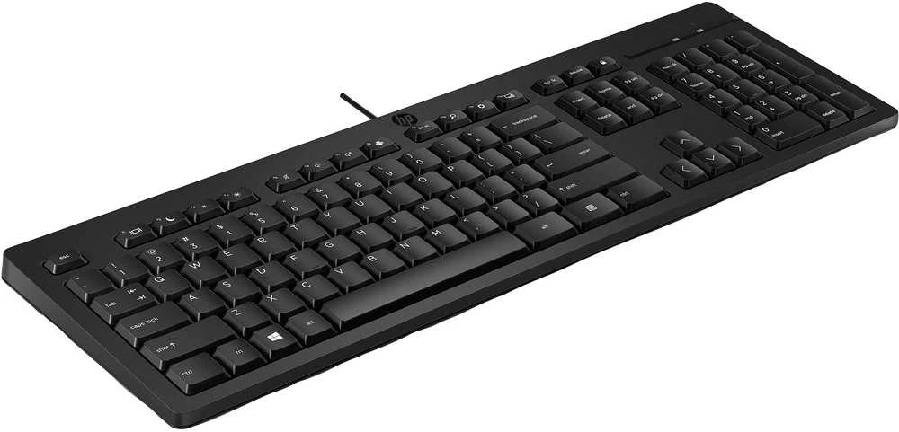 HP 125 laidinė klaviatūra, viso dydžio (100 %), laidinė, USB, juoda