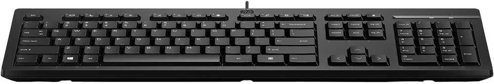 HP 125 laidinė klaviatūra, viso dydžio (100 %), laidinė, USB, juoda