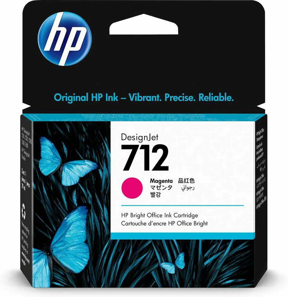 Hewlett Packard (HP) HP 712 29 ml Magenta DesignJet rašalo kasetė