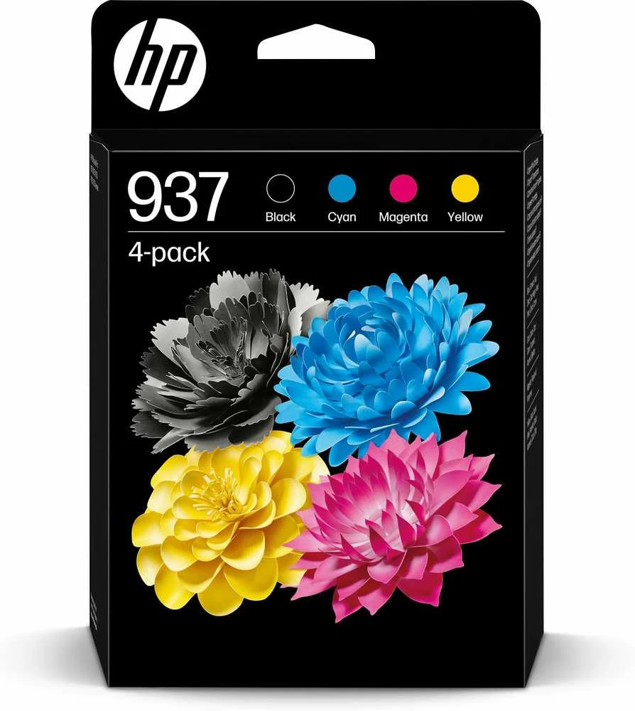 HP 937 -mustekasettipakkaus, 4 väriä