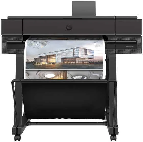 HP DesignJet T870 ploteris - 610 mm (24 colių) didelio formato spausdintuvas - spalvotas - rašalinis - A1 ritinėlis (61,0 cm x 91,4 m) - 2400 x 1200 dpi - iki 0,35 min./puslapis (nespalvotas) / iki 0,35 min./puslapis (spalvotas) - USB 2.0, gigabito LAN, Wi-Fi(n) - pjaustytuvas
