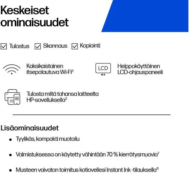 HP - DeskJet 2922 daugiafunkcis rašalinis spausdintuvas