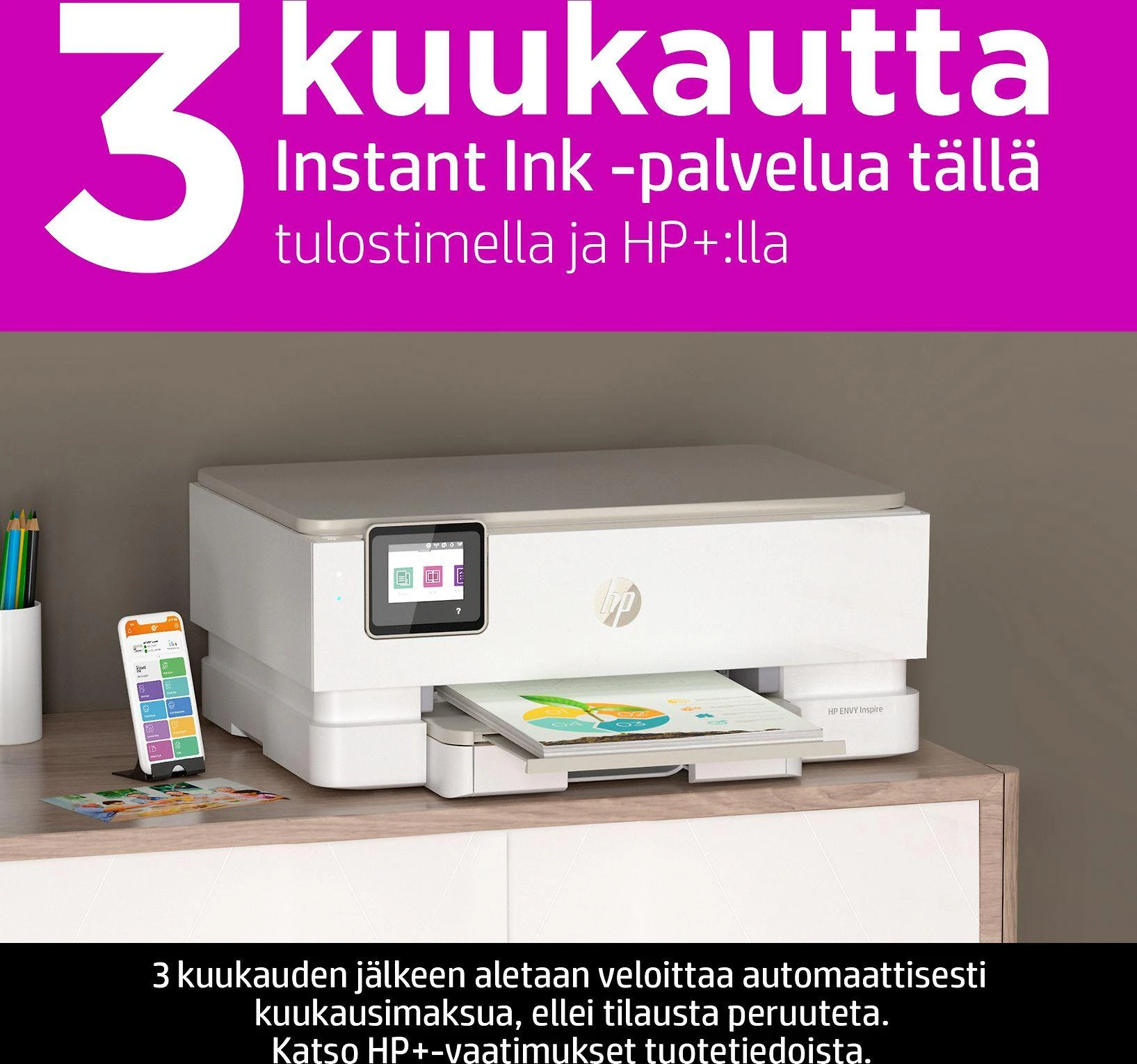 Hewlett Packard (HP) HP Envy Inspire 7220e daugiafunkcis A4 spalvotas rašalinis 10 psl./min. Spausdinti Nuskaityti Kopijuoti Nuotraukos Spausdintuvas