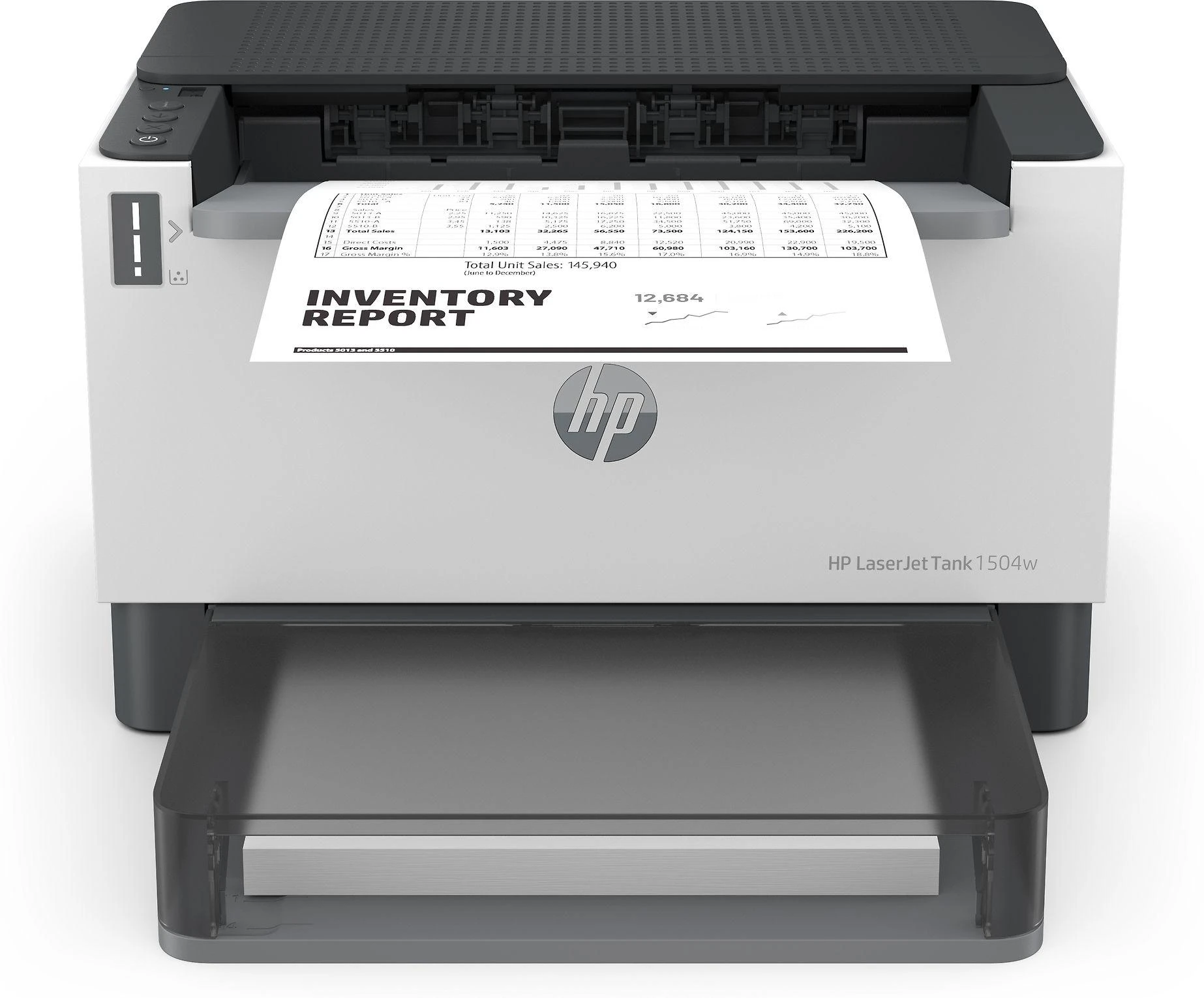 Hewlett Packard (HP) HP LaserJet Tank 1504w Spausdintuvas - A4 Mono lazerinis, Print, Wifi, 23ppm, 250-2500 pages per mėnesį (pakeičia Neverstop)