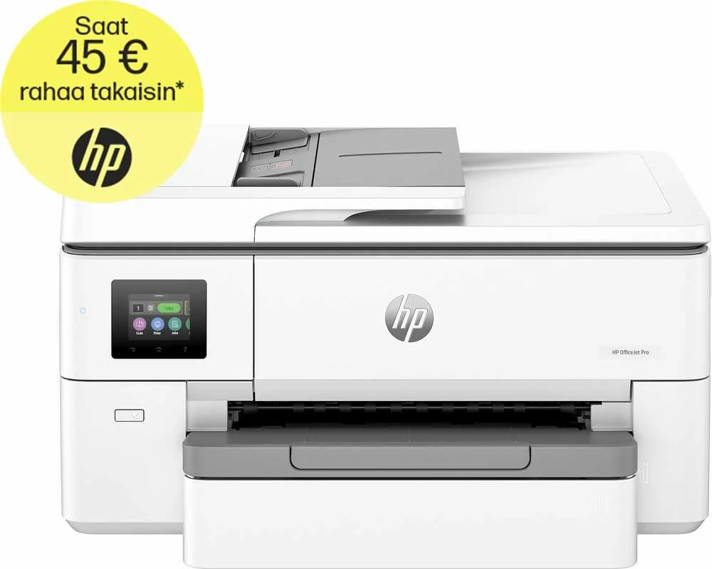 Hewlett Packard (HP) HP OfficeJet Pro 9720e HP+ plataus formato „AiO“ daugiafunkcis spausdintuvas Spausdintuvas - A3/A4 spalvotas rašalinis, spausdinimas / kopijavimas / nuskaitymas, automatinis dokumentų tiektuvas, automatinis dvipusis spausdinimas, LAN, Wifi, 22 psl./min., 250–1500 puslapių per mėnesį (pakeičia OfficeJet Pro 7720)