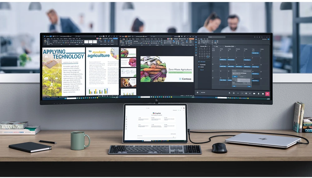 HP 514pn 5 serijos „Pro“ nešiojamasis monitorius – 14,36 colio, 2560 x 1600 WQXGA, 16:10, 75 Hz, 400 nitų AG, IPS, 2 USB-C, pakreipimo funkcija, 3 matmenys (pakeičia E14 G4)