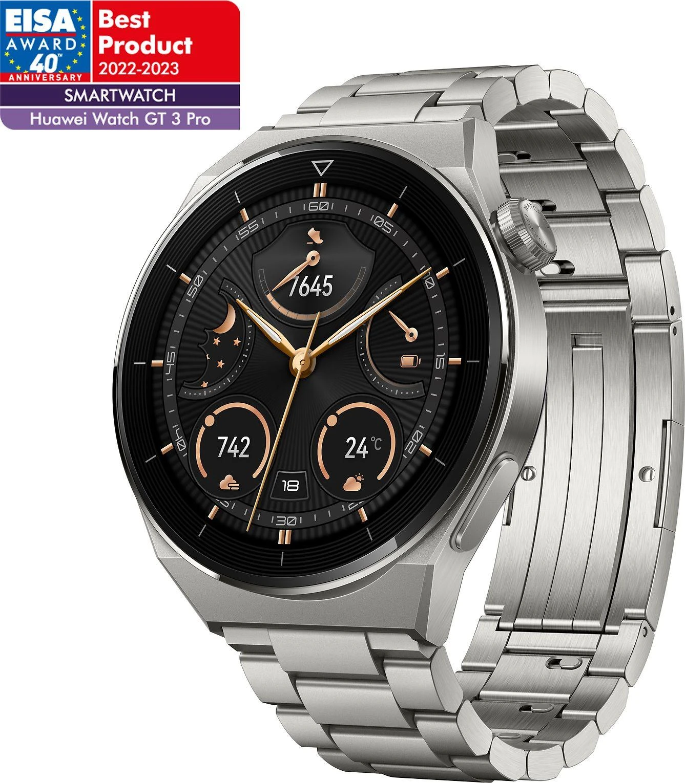 Išmanusis laikrodis Huawei Watch GT 3 Pro, Sidabrinės spalvos korpusas ir dirželis