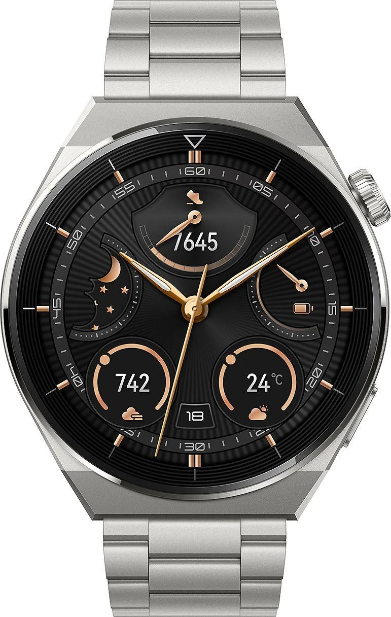 Išmanusis laikrodis Huawei Watch GT 3 Pro, Sidabrinės spalvos korpusas ir dirželis