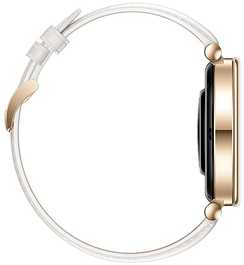 HUAWEI WATCH GT4 41mm Gold White Leather Armband
