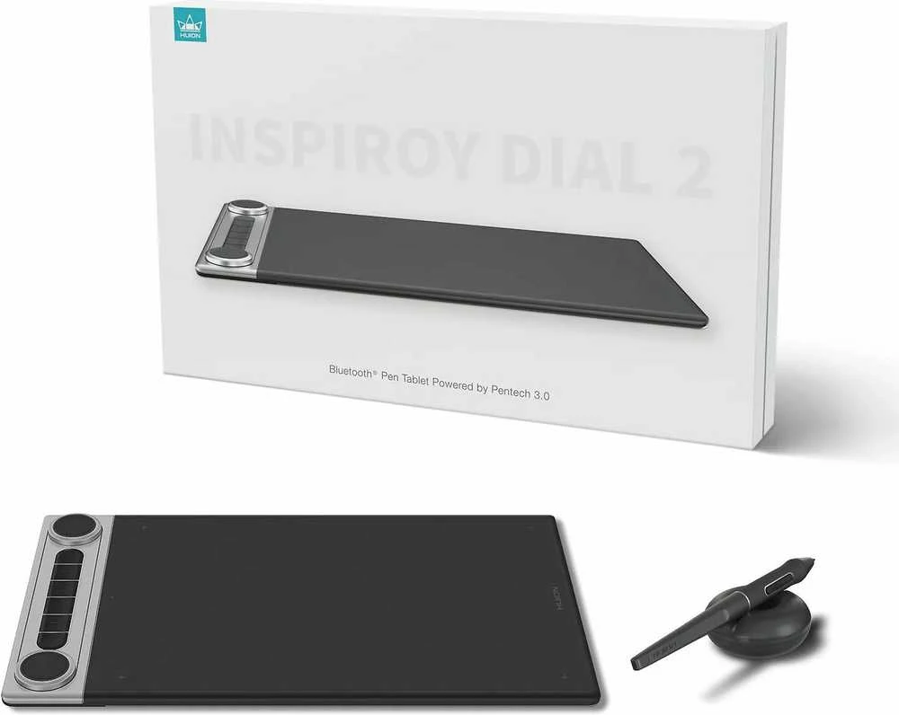 Bevielė grafinė planšetė HUION Inspiroy Dial 2