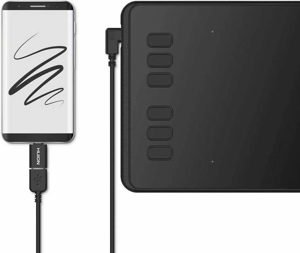 Planšetė Huion H640P graphic tablet 5080 lpi 160 x 99 mm USB Juodas