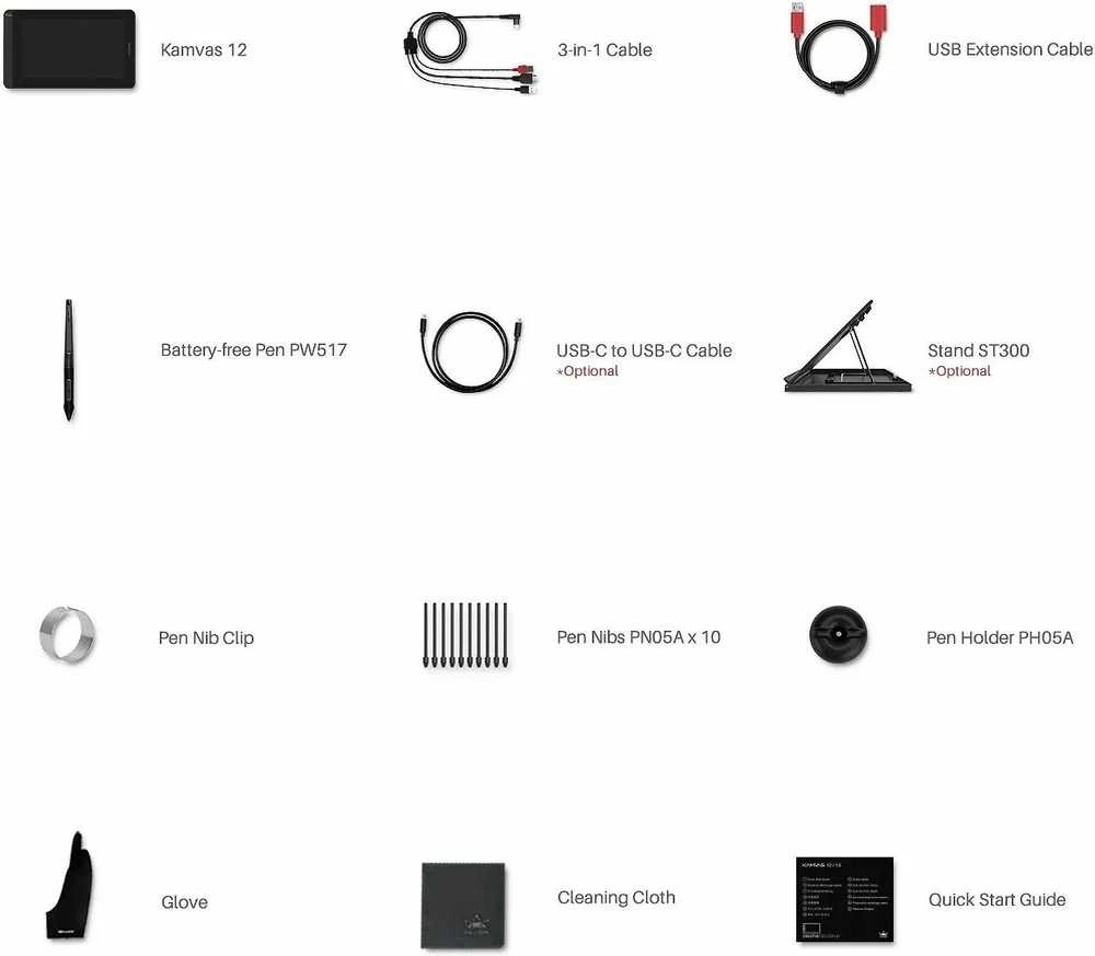 Huion Kamvas 12 GS1161 grafinė planšetė