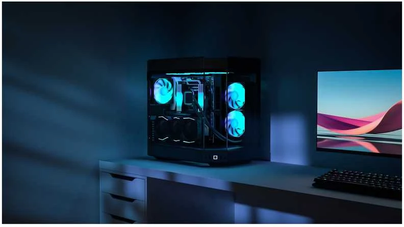 Hyte Y60 Midi Tower, Tempered Glass – juodos spalvos/baltos spalvos