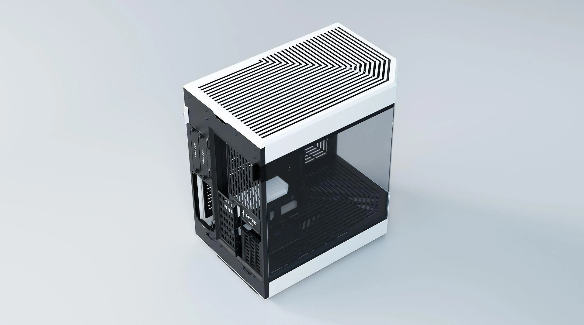 Hyte Y60 Midi Tower, Tempered Glass – juodos spalvos/baltos spalvos