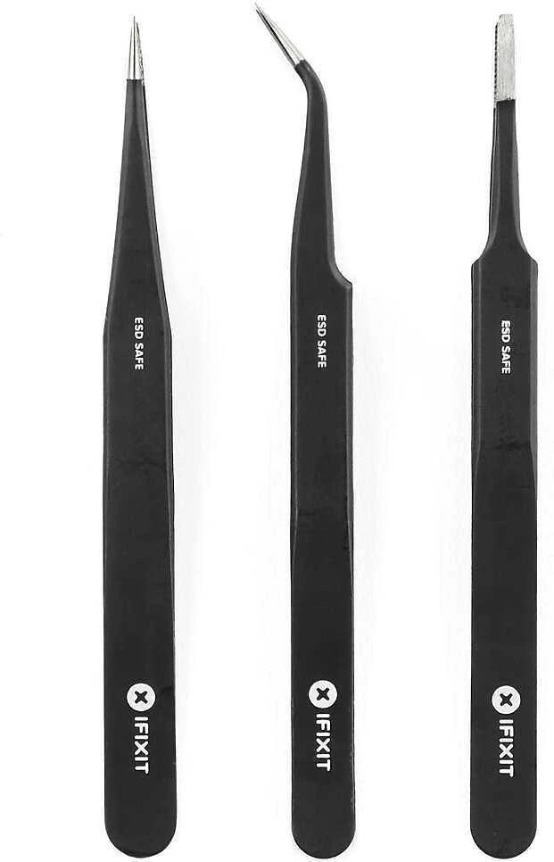 iFixit - antistatinių pincetų rinkinys - ESD - 3 vnt, - IF145-060-3