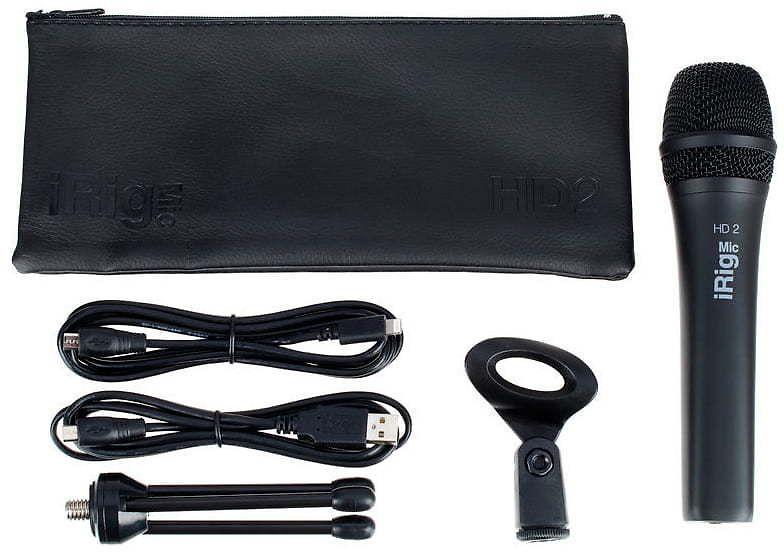 IK Multimedia iRig Mic HD2 USB mikrofonas, juodas
