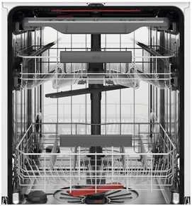Indaplovė AEG FBB65707PB 6000 SatelliteClean astianpesukone, musta