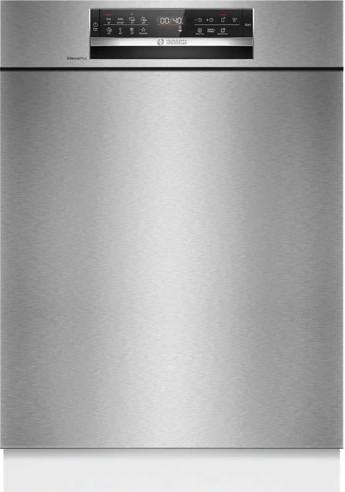 Bosch SMU6ECS12E Serija 6, Indaplovė, montuojama iš apačios, 60 cm, Šlifuotas plienas