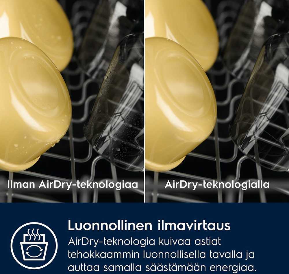 Indaplovė Electrolux EEQ42200L astianpesukone, integroitava