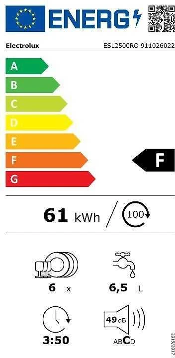 Indaplovė Electrolux ESL2500RO