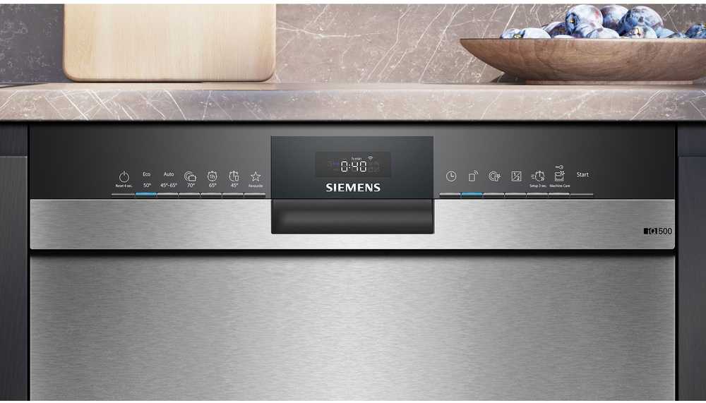 Indaplovė Siemens SN45ZS08CE iQ500 astianpesukone, harjattu teräs