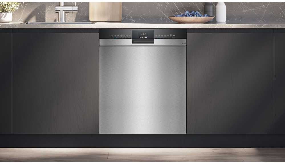Indaplovė Siemens SN45ZS08CE iQ500 astianpesukone, harjattu teräs