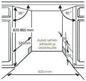 Indaplovė Klausberg Ströme DW63A03D/01BX astianpesukone, musta inox