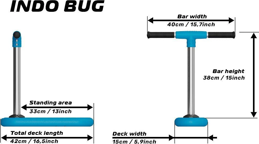 Indo Bug Trampoline, Mėlyna