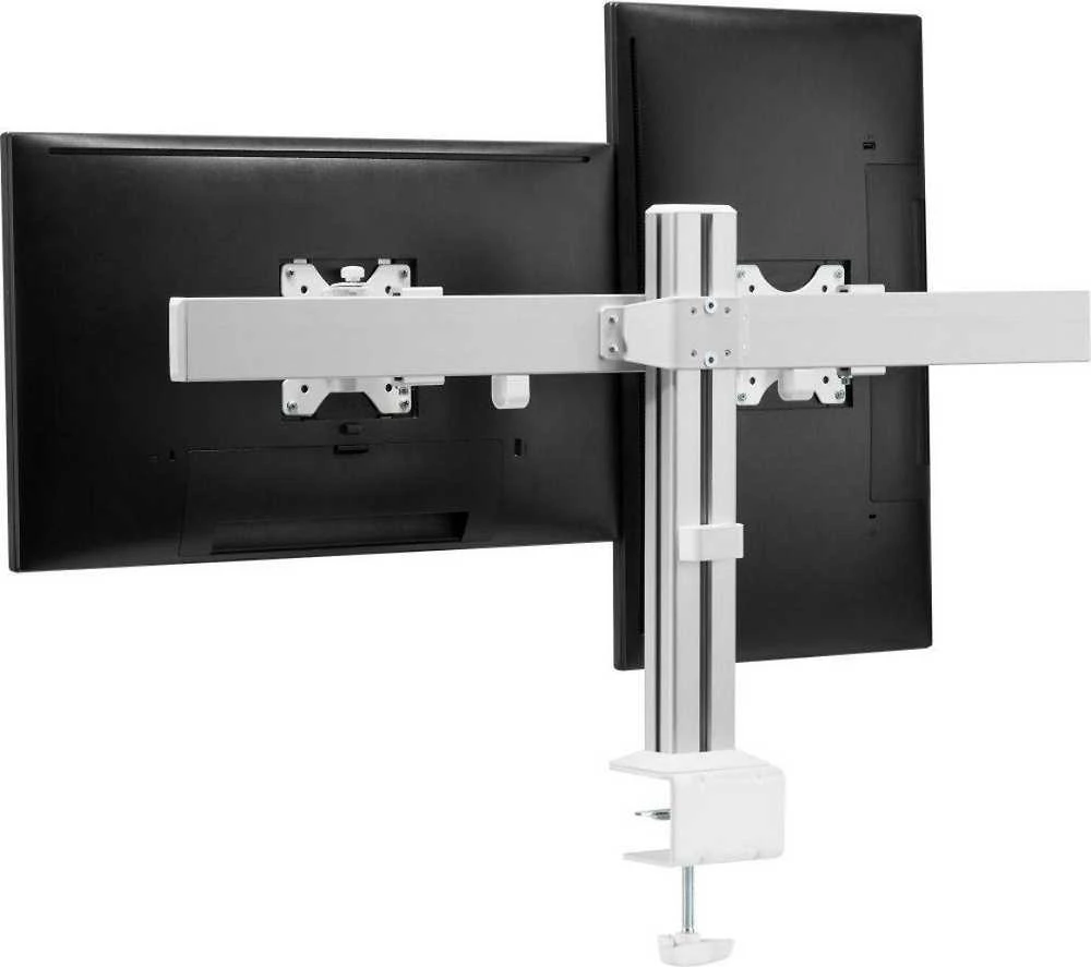 Laikiklis InLine® Aliuminio monitorius desk mount for 2 monitors iki 32", 8kg