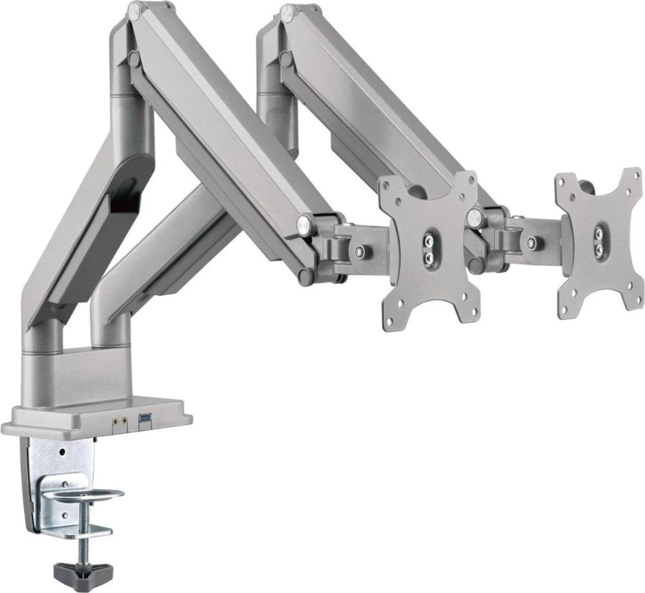 „InLine Laikiklis“ stalas su pakėlimo mechanizmu ir USB 3.0 jungtimi, skirtas 2 monitoriams - 32 colių (23171S)