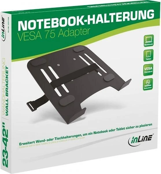 Inline Technology „InLine“ nešiojamojo kompiuterio laikiklis su „Vesa 75“ laikikliu
