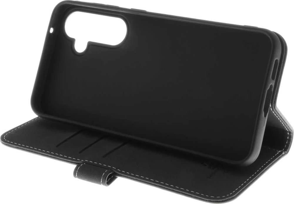 Insmat Exclusive Flip Case piniginės dėklas, Samsung Galaxy S23 FE, juodas